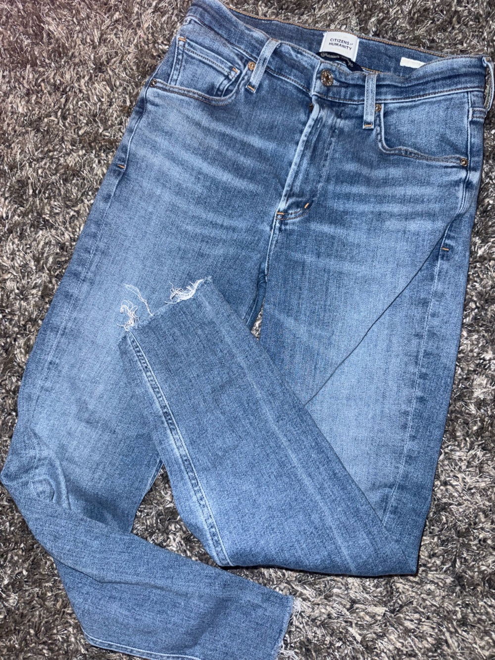 Citizens Of Humanity Light Blue Straight Leg Jeans